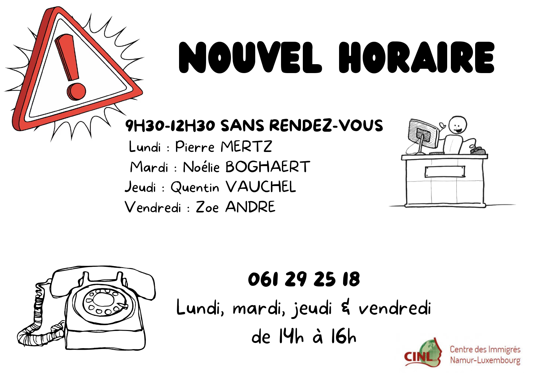 Affiche Nouvel horaire page 0001
